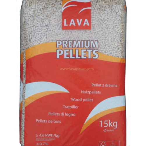 Pellet LAVA 100% résineux – Palette de 65 sacs de 15 kg