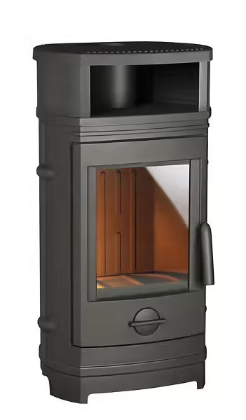 Poêle à bois Treville - Fonte - Anthracite - 8kW INVICTA