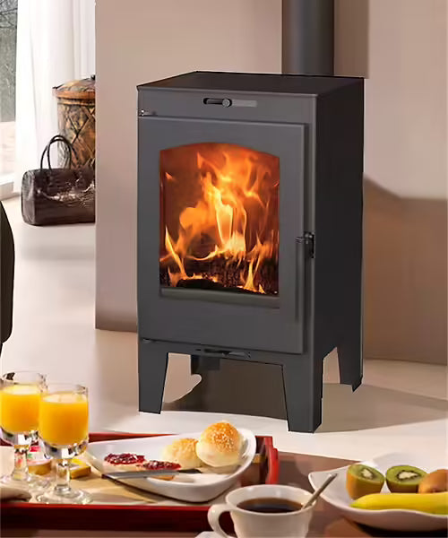 Poêle à bois Almudena - Acier - Noir - 6.3kW PANADERO