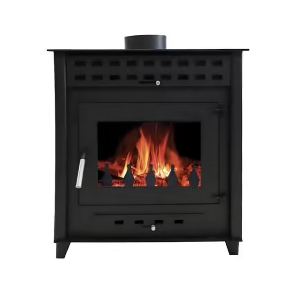 POÊLE À BOIS LUNA 9 | Bûches 50CM - Noir INTERSTOVES