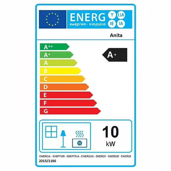 Poêle à granulés air Anita 10 kW Blanc Sannover