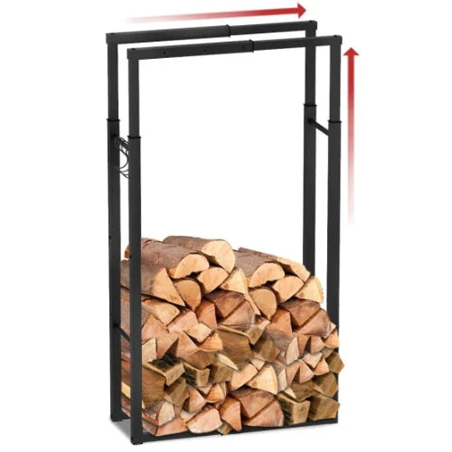 Porte-bûches télescopique 65x25x150cm