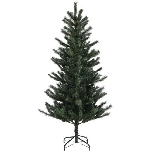 Sapin de Noël artificiel 180 cm pliable ignifuge avec support acier vert