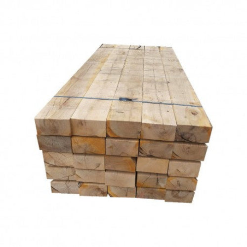 60X Traverses chemin de fer en bois – Chêne – 2600 x 250 x 150 mm