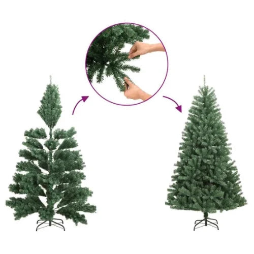 Sapin de noel en bois West Babylon Vert 50 X 50 cm